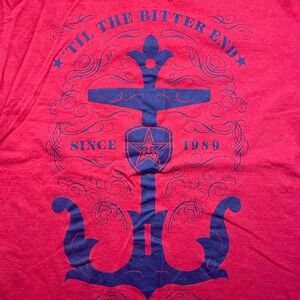 Obey til the bitter end‎ nautical red shirt